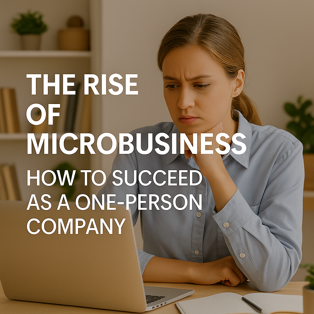 The Rise of Microbusinesses How to Succeed as a One-Person Company The Rise of Microbusinesses How to Succeed as a One-Person Company