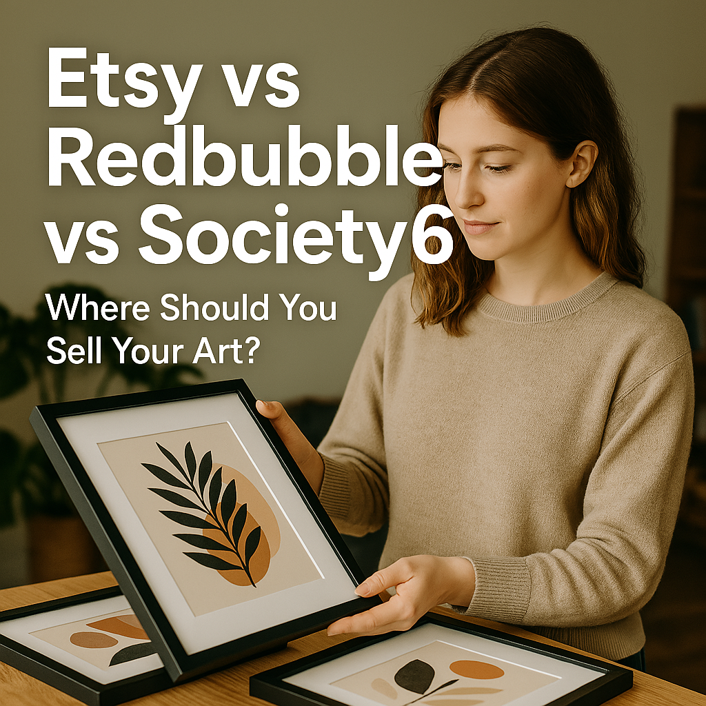 Etsy vs Redbubble vs Society6 Where Should You Sell Your Art