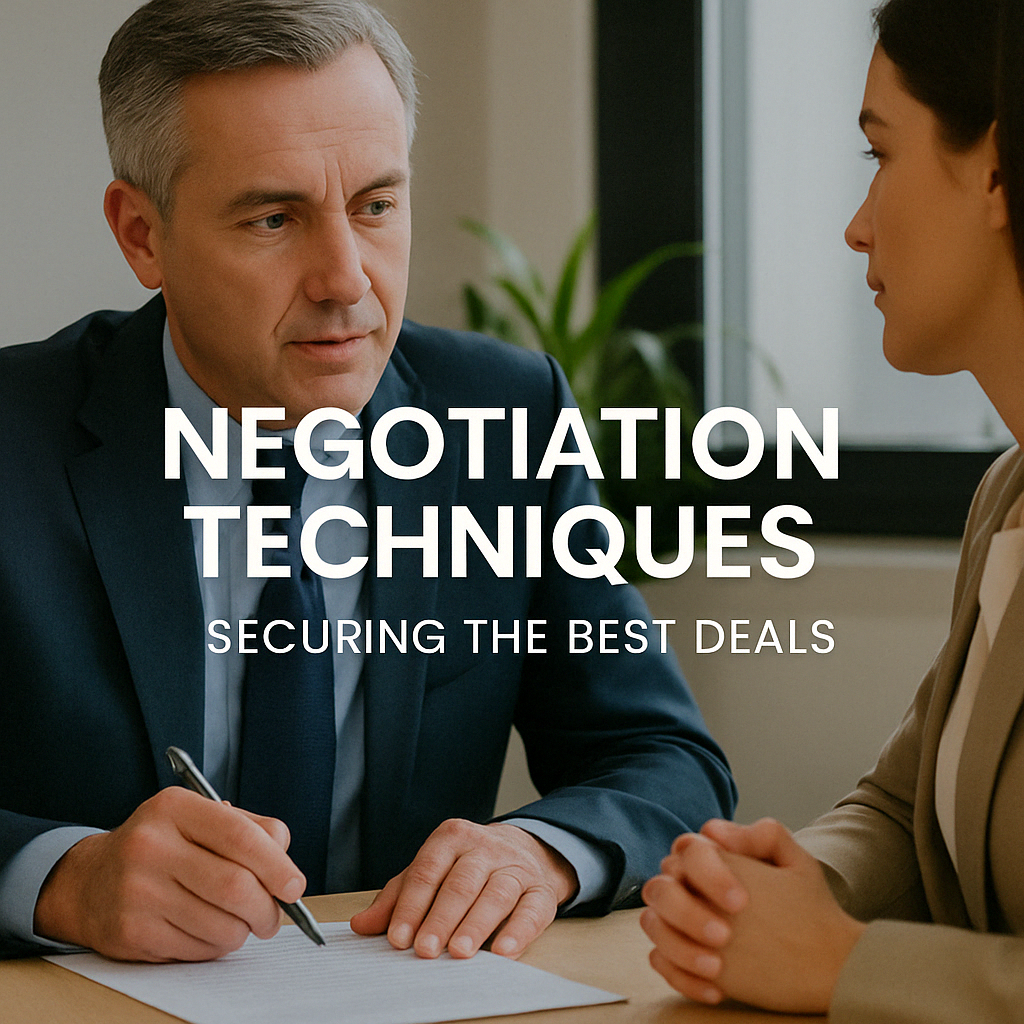 Negotiation Techniques: Securing the Best Deals