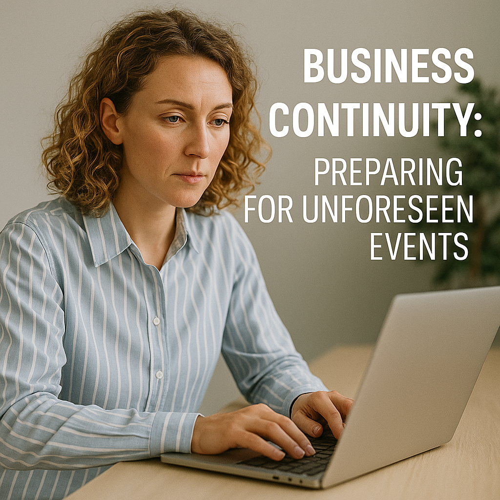Business Continuity Preparing for Unforeseen Events Business Continuity: Preparing for Unforeseen Events