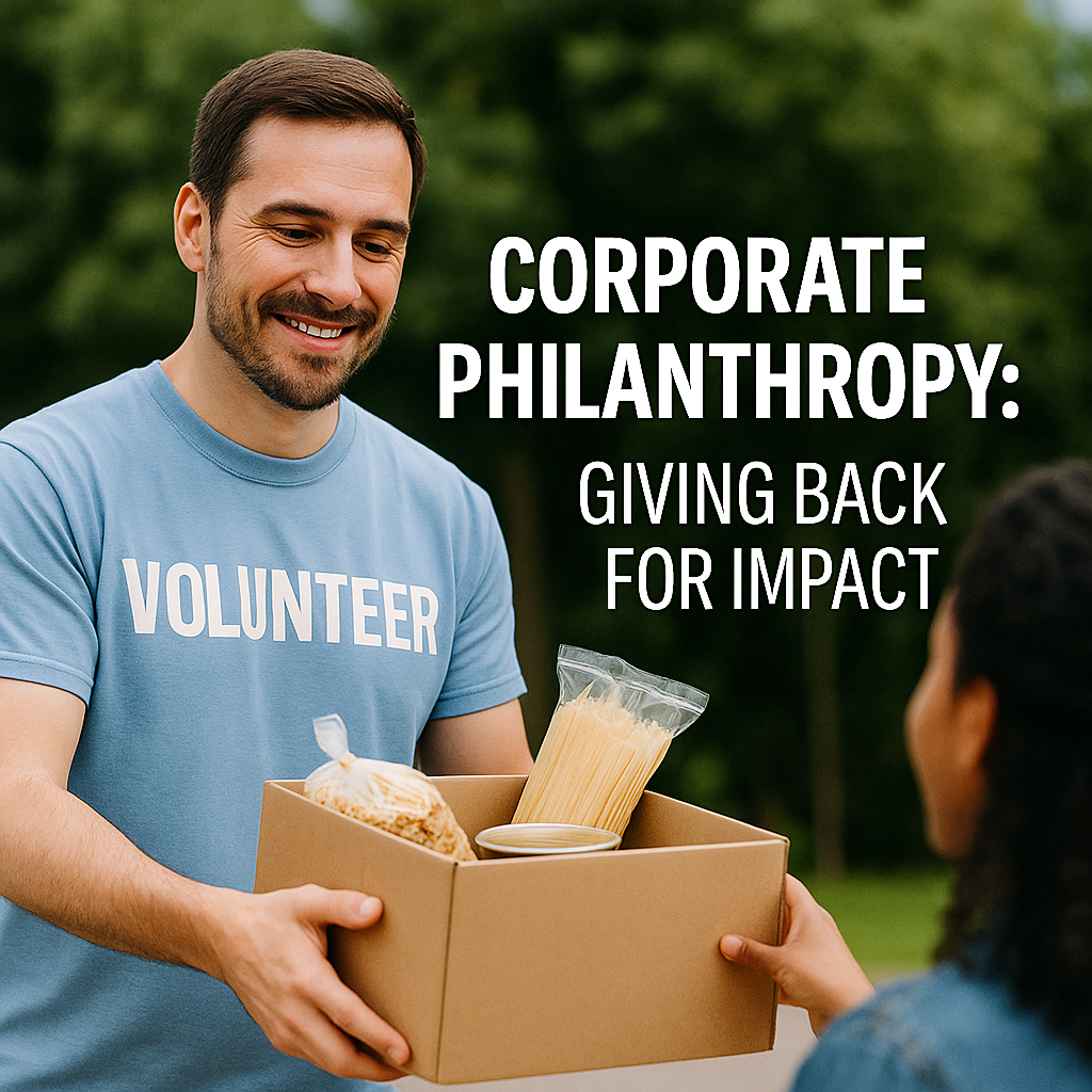Corporate Philanthropy Giving Back for Impact Corporate Philanthropy: Giving Back for Impact