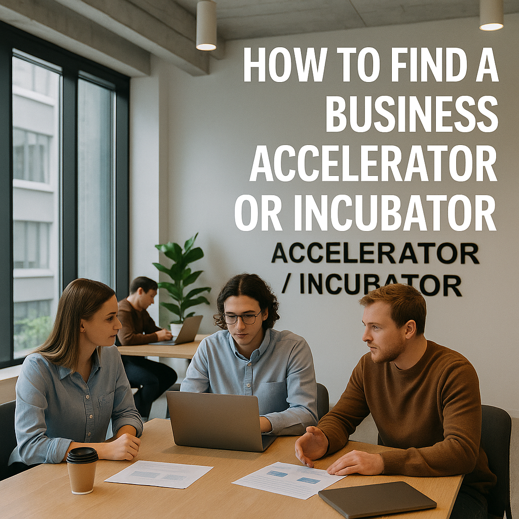 How to Find a Business Accelerator or Incubator Program How to Find a Business Accelerator or Incubator Program