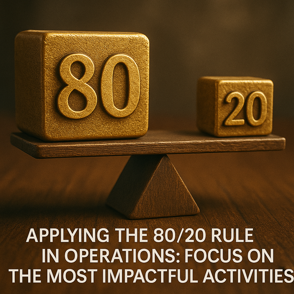 Applying the 80/20 Rule in Operations: Focus on the Most Impactful Activities