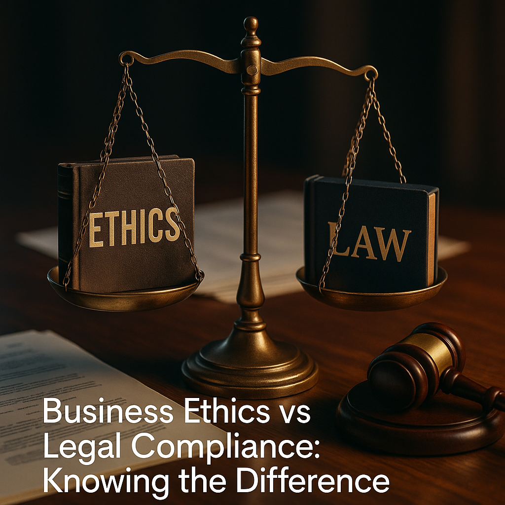 Business Ethics vs Legal Compliance: Knowing the Difference