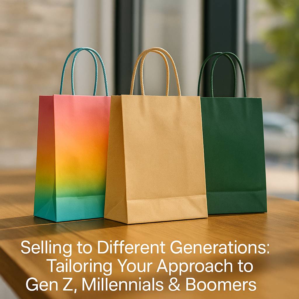 Selling to Different Generations Tailoring Your Approach to Gen Z, Millennials & Boomers Selling to Different Generations: Tailoring Your Approach to Gen Z, Millennials & Boomers