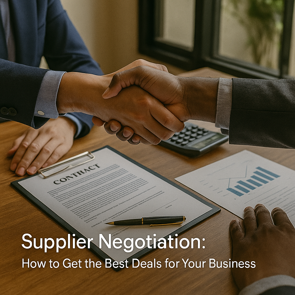 Supplier Negotiation How to Get the Best Deals for Your Business Supplier Negotiation: How to Get the Best Deals for Your Business