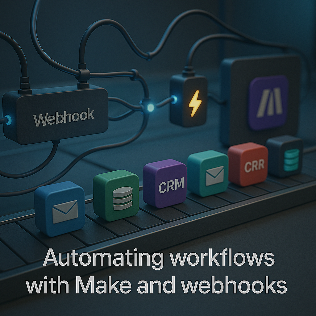 Automating workflows with Make and webhooks