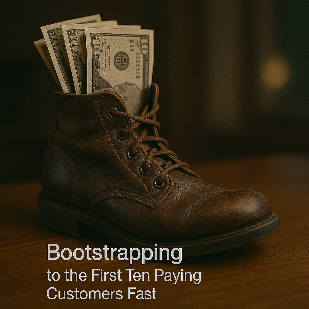 Bootstrapping to the first ten paying customers fast