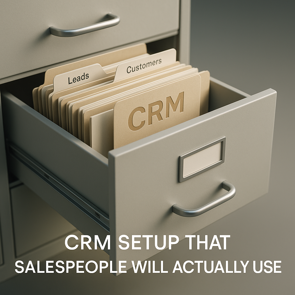 CRM setup that salespeople will actually use