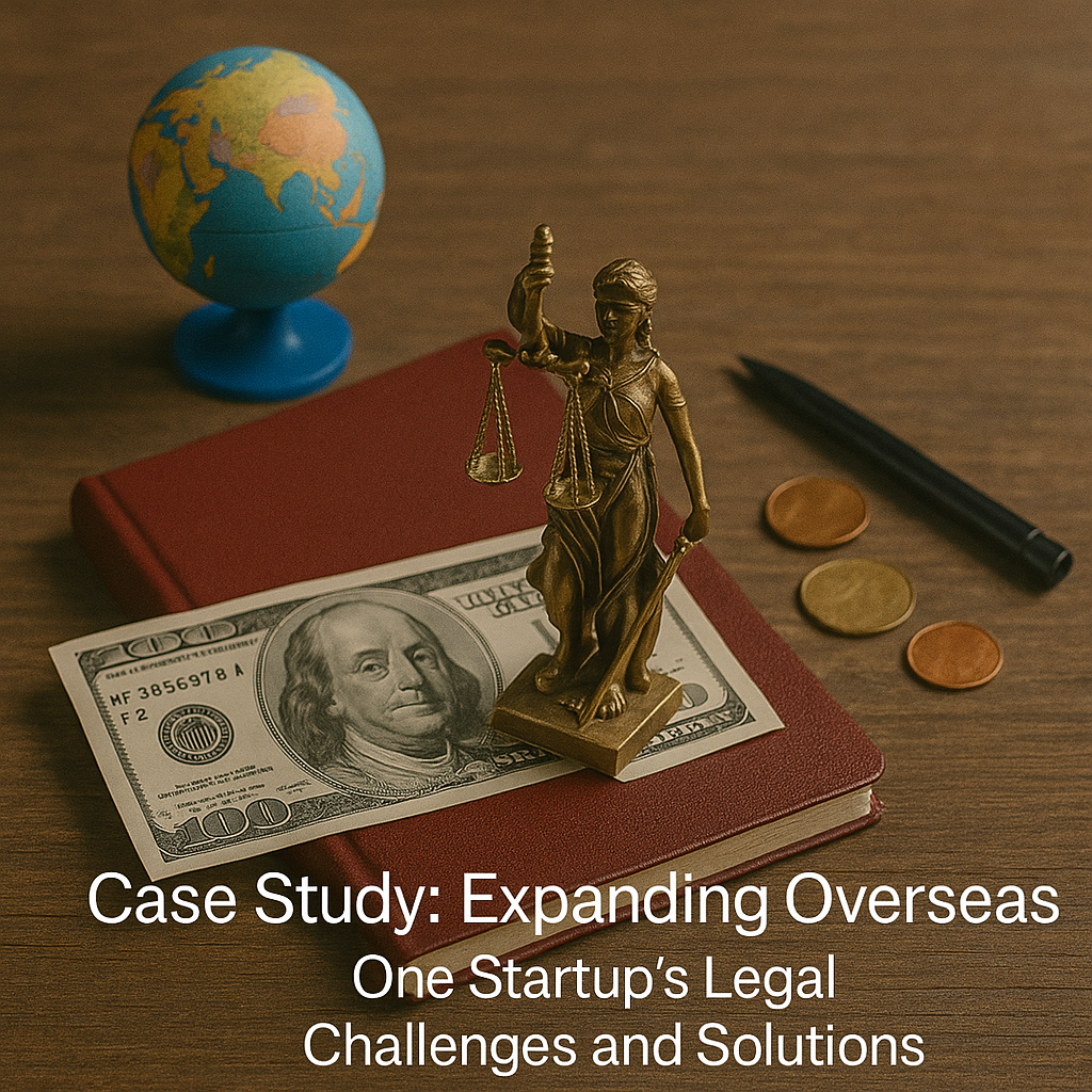Case Study Expanding Overseas One Startup’s Legal Challenges and Solutions Case Study Expanding Overseas One Startup’s Legal Challenges and Solutions