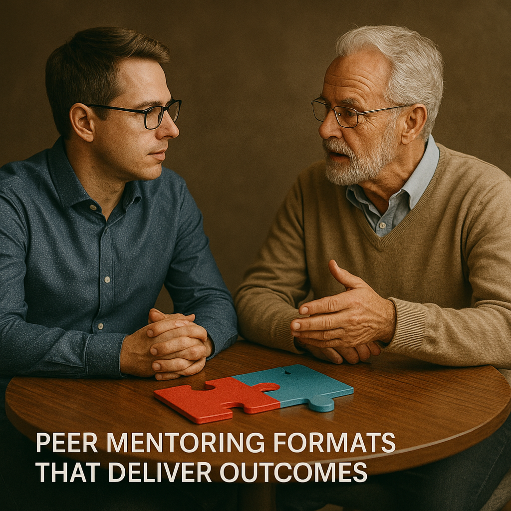 Peer mentoring formats that deliver outcomes