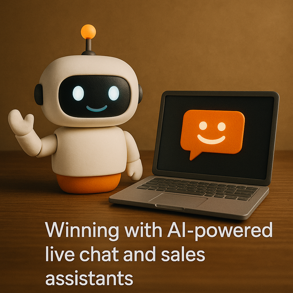 Winning with AI powered live chat and sales assistants
